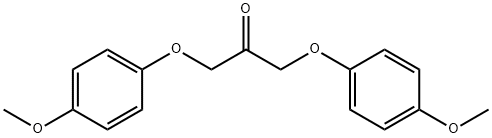 1,3-Bis(p-methoxyphenoxy)-2-propanone Struktur