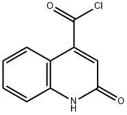 2-HYDROXYQUINOLINE-4-FORMYLCHLORIDE Struktur