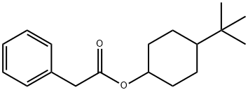 4-tert-butylcyclohexyl phenylacetate Struktur