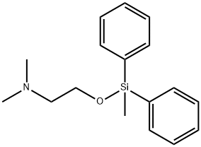 N,N-Dimethyl-2-[(methyldiphenylsilyl)oxy]ethanamine Struktur