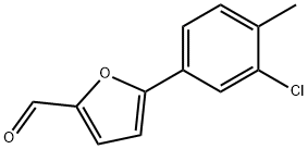 5-(3-CHLORO-4-METHYL-PHENYL)-FURAN-2-CARBALDEHYDE Struktur