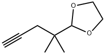 1,3-Dioxolane,  2-(1,1-dimethyl-3-butynyl)-  (9CI) Struktur