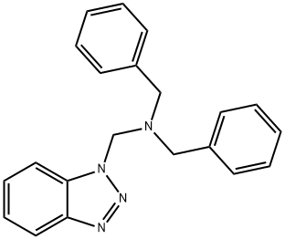 N-((1H-benzo[d][1,2,3]triazol-1-yl)Methyl)-N-benzyl-1-phenylMethanaMine Struktur