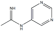 Ethanimidamide, N-5-pyrimidinyl-, (E)- (9CI) Struktur