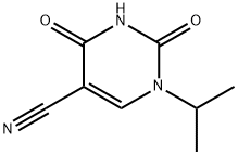 1-ISOPROPYL-2,4-DIOXO-1,2,3,4-TETRAHYDROPYRIMIDINE-5-CARBONITRILE Struktur