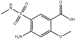 4-amino-5-methylaminosulphonyl-o-anisic acid Struktur