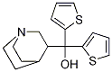 1-Azabicyclo[2.2.2]oct-3-yl(di-2-thienyl)methanol Struktur