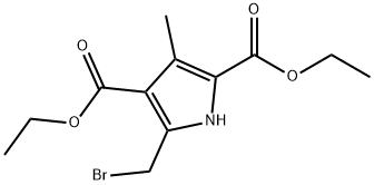 5-BROMOMETHYL-3-METHYL-1H-PYRROLE-2,4-DICARBOXYLIC ACID DIETHYL ESTER Struktur