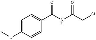 N-(2-CHLORO-ACETYL)-4-METHOXY-BENZAMIDE Struktur