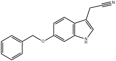 6-BENZYLOXYINDOLE-3-ACETONITRILE Struktur