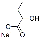 sodium 2-hydroxy-3-methylbutyrate Struktur