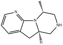 Pyrido[3,2:4,5]pyrrolo[1,2-a]pyrazine, 5,5a,6,7,8,9-hexahydro-9-methyl-, (5aR,9R)- (9CI) Struktur