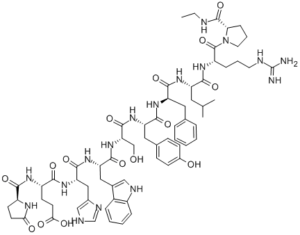 DES-GLY10,[D-PHE6]-LH-RH ETHYLAMIDE Struktur