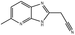 1H-Imidazo[4,5-b]pyridine-2-acetonitrile,  5-methyl-  (9CI) Struktur