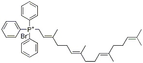 Triphenyl[(2E,6E,10E)-3,7,11,15-tetraMethyl-2,6,10,14-hexadecatetraenyl]phosphoniuM BroMide Struktur