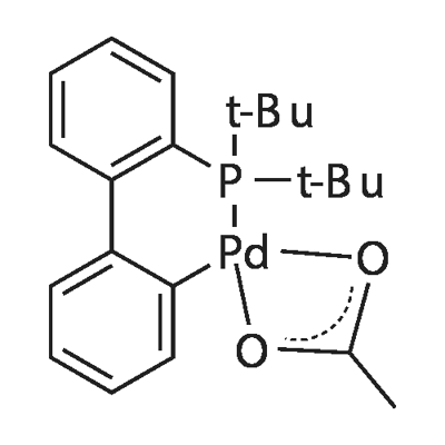 2-(2'-DI-TERT-BUTYLPHOSPHINE)BIPHENYLPA& Struktur