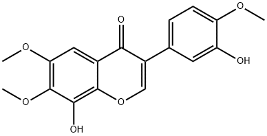 3',8-Dihydroxy-4',6,7-trimethoxyisoflavone Struktur