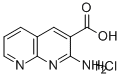 2-AMINO-[1,8]NAPHTHYRIDINE-3-CARBOXYLIC ACID HYDROCHLORIDE Struktur