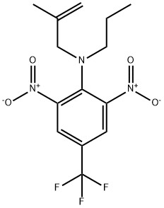 N-(2-Methyl-2-propenyl)-2,6-dinitro-N-propyl-4-trifluoromethylaniline Struktur