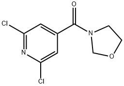 3-(2,6-Dichloroisonicotinoyl)oxazolidine Struktur