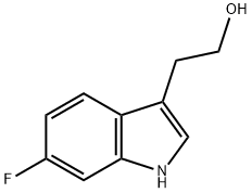 1H-INDOLE-3-ETHANOL,6-FLUORO- Struktur