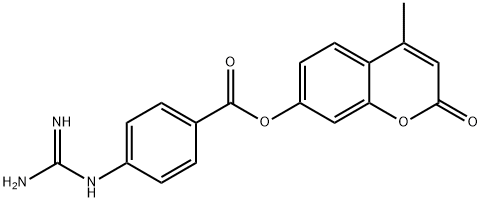 4-Methylumbelliferylguanidinobenzoate Struktur