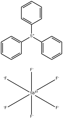 triphenylsulphonium hexafluoroantimonate(1-) Struktur