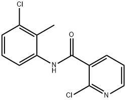 2-chloro-N-(3-chloro-2-methylphenyl)nicotinamide Struktur