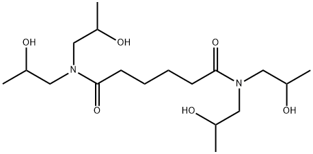 N,N,N',N'-tetrakis(2-hydroxypropyl)adipamide Struktur