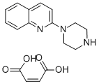 2-[1-PIPERAZINYL]QUINOLINE MALEATE SALT Struktur