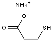 ammonium mercaptopropionate  Struktur