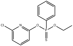 O-(6-chloropyridin-2-yl) O-ethyl phenylthiophosphonate  Struktur