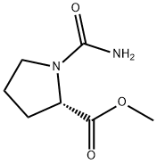 L-Proline, 1-(aminocarbonyl)-, methyl ester (9CI) Struktur