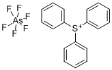 TRIPHENYLSULFONIUM HEXAFLUOROARSENATE Struktur