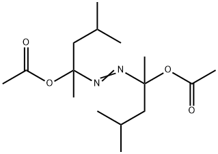 2,2'-azobis(1,3-dimethylbutyl) diacetate  Struktur