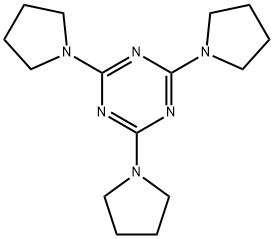 2,4,6-tris(pyrrolidin-1-yl)-1,3,5-triazine  Struktur