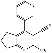 5H-Cyclopenta[b]pyridine-3-carbonitrile,2-amino-6,7-dihydro-4-(3-pyridinyl)-(9CI) Struktur