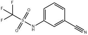 Methanesulfonamide,  N-(3-cyanophenyl)-1,1,1-trifluoro- Struktur