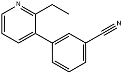 Benzonitrile, 3-(2-ethyl-3-pyridinyl)- (9CI) Struktur