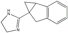 1H-Imidazole,2-(1a,6-dihydrocycloprop[a]inden-6a(1H)-yl)-4,5-dihydro-,(-)-(9CI) Struktur