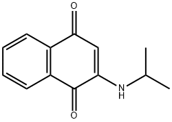 2-(Isopropylamino)-1,4-naphthoquinone Struktur