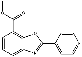 Methyl 2-(pyridin-4-yl)-1,3-benzoxazole-7-carboxylate Struktur