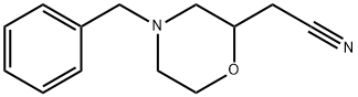 4-BENZYL-2-MORPHOLINEACETONITRILE Struktur