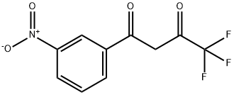 4,4,4-trifluoro-1-(3-nitrophenyl)butane-1,3-dione Struktur