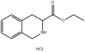 1,2,3,4-TETRAHYDRO-ISOQUINOLINE-3-CARBOXYLIC ACIDETHYL ESTER HYDROCHLORIDE Struktur