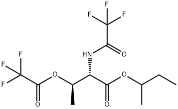 O,N-Di(trifluoroacetyl)-L-threonine 1-methylpropyl ester Struktur