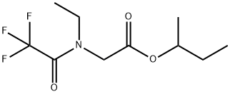 N-Ethyl-N-(trifluoroacetyl)glycine 1-methylpropyl ester Struktur