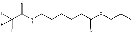 6-[(Trifluoroacetyl)amino]hexanoic acid 1-methylpropyl ester Struktur