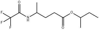 4-[(Trifluoroacetyl)amino]pentanoic acid 1-methylpropyl ester Struktur