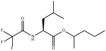 N-(Trifluoroacetyl)-L-leucine 1-methylbutyl ester Struktur